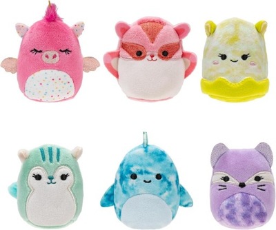 Squishmallows Squishville 6 mini maskotek Cute&Colorful Squad SQM0507