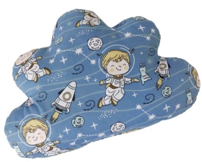 Poduszka chmurka bawełna astronauta rakieta kosmos