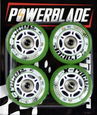 Kółka Powerblade PU 72 mm 4 szt z łożyskami ABEC-7