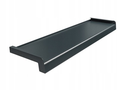 Parapet Stalowy Zewnętrzny Softline 10 cm Antracyt Struktura.