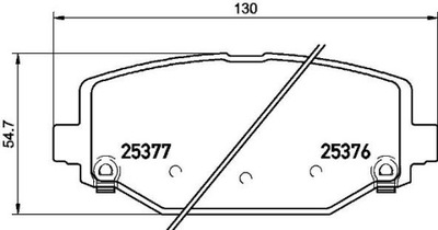 КОЛОДКИ HAM. ЗАДНЕЕ REAR TRW CHRYSLER/DODGE/FIAT/LANCIA/VW