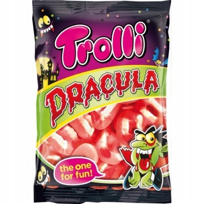 Trolli Dracula żelki szczęki Halloween 150g DE