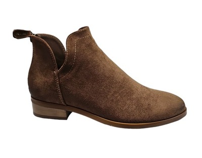 Botki Vinceza 10617 R.37 Beż Zamsz