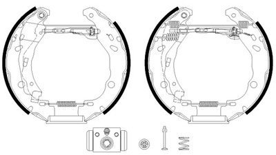 KOMPLEKTAS APKABŲ STABDŽIŲ SHOE KIT PRO 84083201 