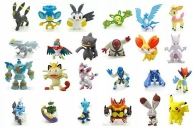 POKEMON 24 FIGURKI POKEMONY NOWE PIKACHU PL