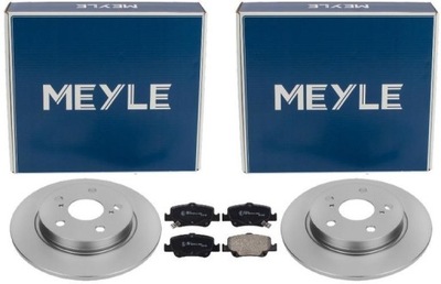 MEYLE DISCOS + ZAPATAS PARTE TRASERA TOYOTA AURIS E15 E18  