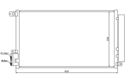 Nissens конденсатор кондиционера alfa romeo mito 1.4 фото №1