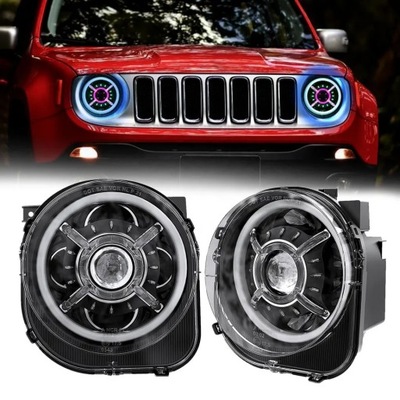 Фары правый левый led rgb комплект jeep renegade 15-21 фото №1