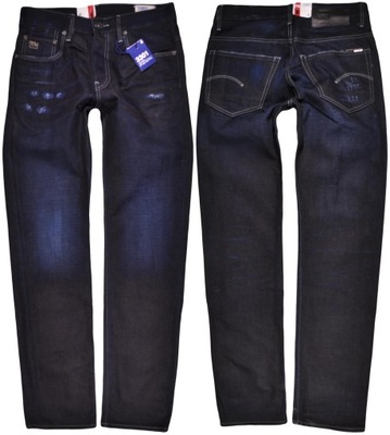 G-STAR spodnie NAVY jeans 3301 STRAIGHT_ W30 L32