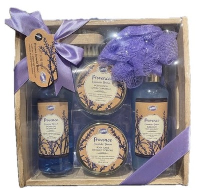 GLOSS Zestaw kosmetyków w drewnianym koszyczku "Lavender Dream" na prezent