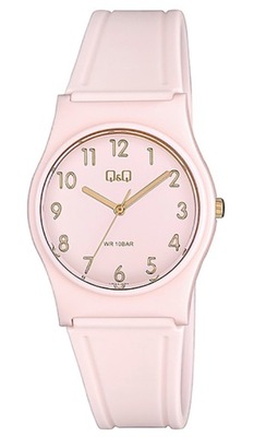 Wodoszczelny zegarek damski różowy Q&Q WR100