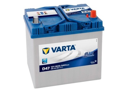 АКУМУЛЯТОР VARTA BLUED 12V 60AH 540A P+ D47