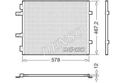 DENSO KONDENSATORIUS KONDICIONAVIMO OPEL VIVARO A RENAULT TRAFIC II 2.0D 