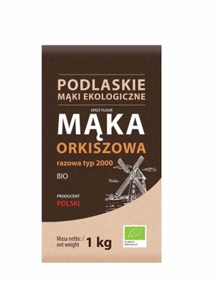 MĄKA ORKISZOWA RAZOWA TYP 2000 BIO 1 kg BIO LIFE