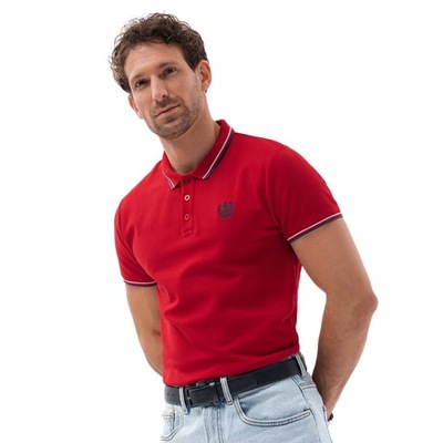 Koszulka męska polo czerwona V3 S1635 L