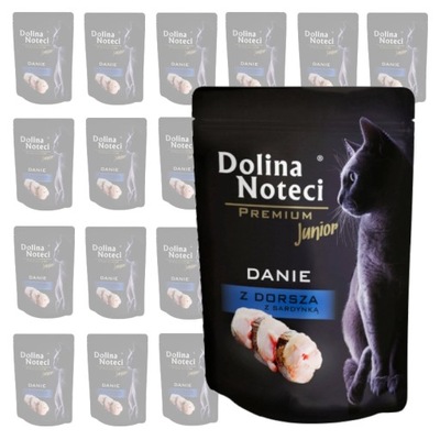 DOLINA NOTECI KARMA DLA KOCIĄT DORSZ ZESTAW 20X85G