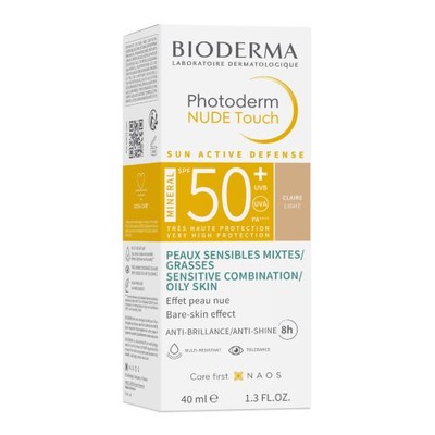 BIODERMA Photoderm NUDE Touch Mineral SPF50+ jasny