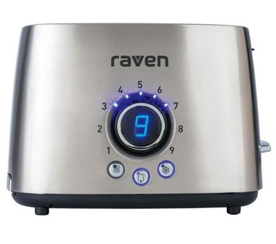 Srebrny Toster RAVEN ET007 1000 W