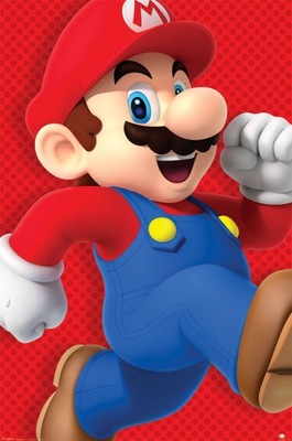 Super Mario Run plakat gamingowy 61x91,5 cm