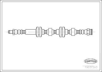 CORTECO 19031593 ПАТРУБОК ТОРМОЗНОЙ ГИБКИЙ