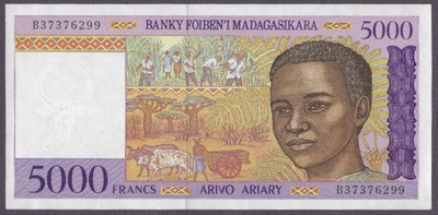 Madagaskar - 5000 franków 1995 (aUNC)