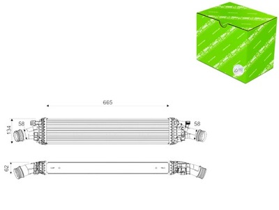 ИНТЕРКУЛЕР РАДИАТОР ВОЗДУХА VALEO 818601 AUDI A4 VALEO