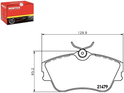 MINTEX КОЛОДКИ ГАЛЬМІВНІ VW TRANSPORTER / CARAVELLE