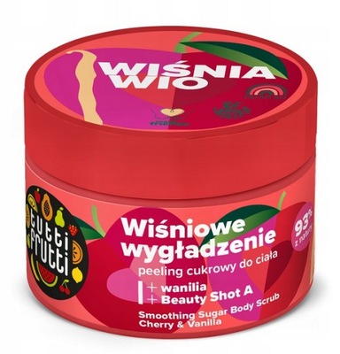 TUTTI FRUTTI peeling cukrowy do ciała WIŚNIA WIO