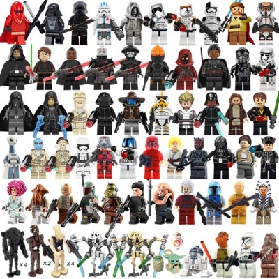 72 Szt. Minifigurka klocków Star Wars Pełny Zestaw