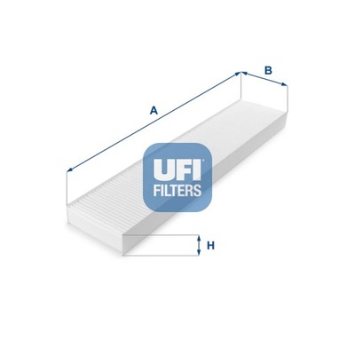 ФИЛЬТР, ВЕНТИЛЯЦИЯ СТОРОНЫ ПАССАЖИРА UFI 53.162.00