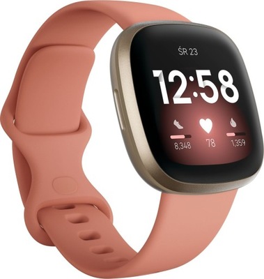 Inteligentné hodinky Fitbit Versa 3 ružové