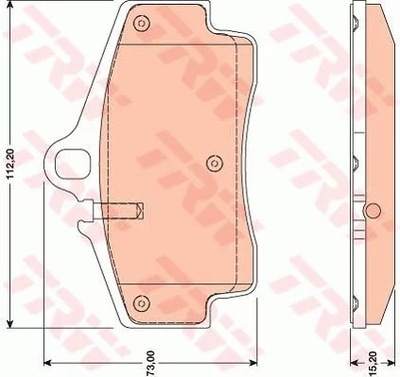 GDB1757 ZAPATAS HAM. PORSCHE BOXSTER 08-  