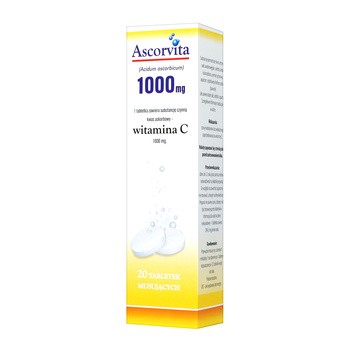 Ascorvita Witamina C 20 tabletek musujących
