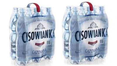 12x WODA mineralna CISOWIANKA gazowana 1,5l