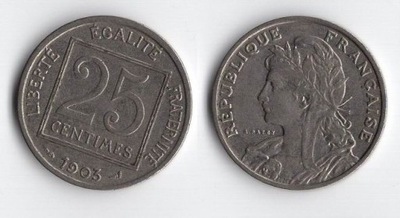 FRANCJA 1903 25 CENTIMES