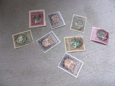 8 znaczków pocztowych ROSJA CARSKA 1914