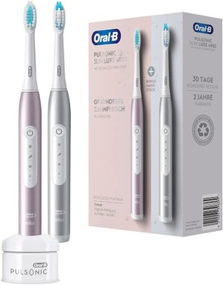 Szczoteczki elektryczne Oral-B Pulsonic Slim Luxe 4900 2 sztuki