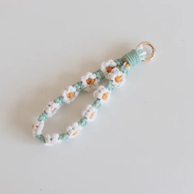 DAISY FLOWER MACRAME ХОМУТ BRELOK BOHO ЧЕШСКИЙ BRELOK РЕМЕНЬ ХОМУТ N~0789