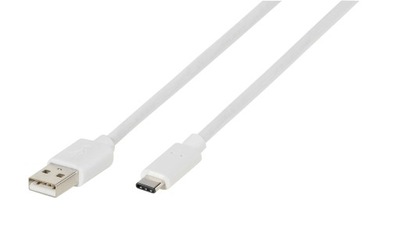 Kabel USB A - USB C 2.0, 1m, biały, Vivanco
