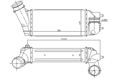 INTERCOOLER CITROEN C4 C4 I C4 PICASSO I PEUGEOT 3