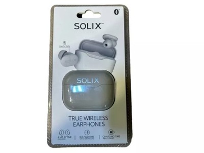 SŁUCHAWKI DOUSZNE BT SOLIX TRUE WIRELESS BIAŁE