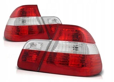 FAROS PARTE TRASERA LIMPIO BMW E46 BERLINA RED WHITE DEPO  