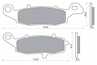 ZAPATAS DE FRENADO GPZ 1100 Z ZR 750 ZEPHYR KAWASAKI  