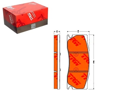 Trw гальмівні колодки гальмівні jaguar xk 8 convertible 4.2 фото №1