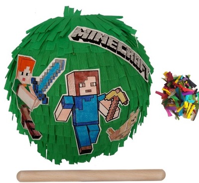 PINIATA minecraft 90cm dodatki