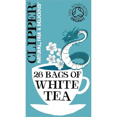 CLIPPER ORGANIC WHITE TEA herbata 26 tor.45g