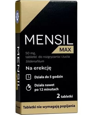 Mensil Max Sildenafil 50mg lek na erekcję 2 tabletki