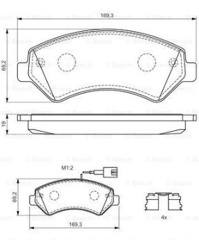 ZAPATAS DE FRENADO CITROEN JUMPER FIAT DUCATO 2006-  