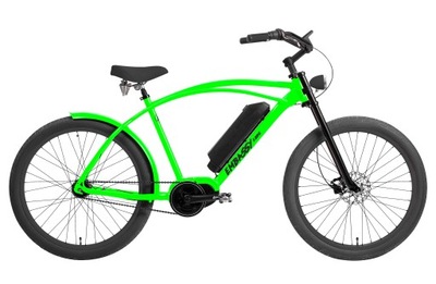 Rower elektryczny Embassy Fluo Green 3b