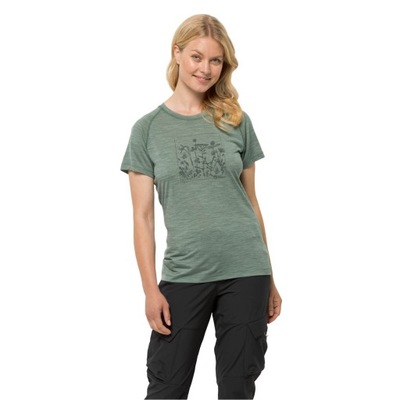 T-shirt damski Jack Wolfskin koszulka z merino L